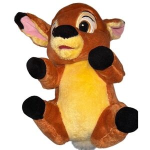 Disney Bambi‎ Baby Plush Stuffed Animal 9" Beanbag Style Deer Brown
